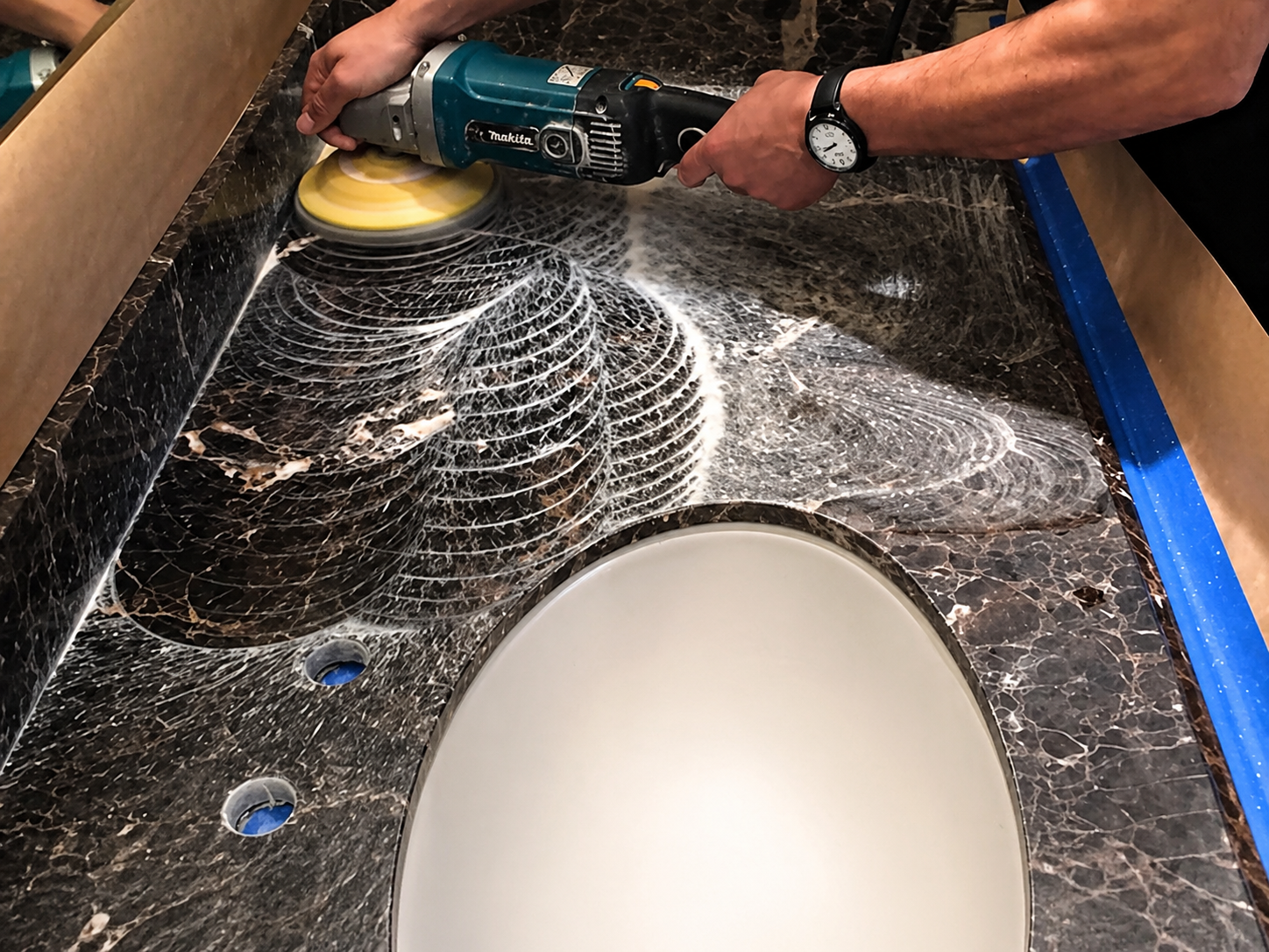 Marble restoration services in Houston