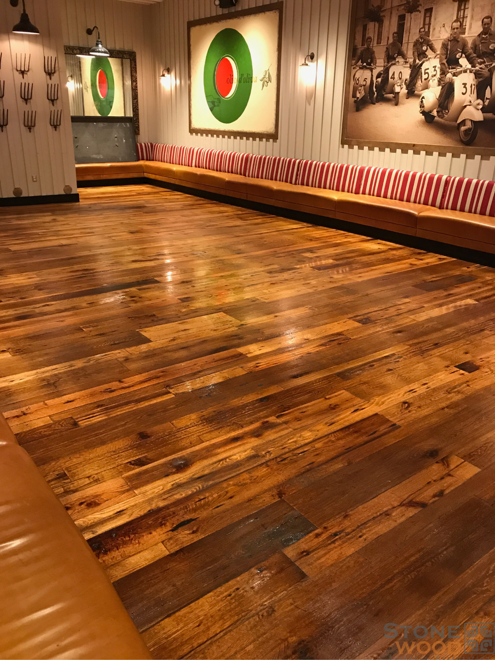 Commercial hardwood floor refinishing in Houston