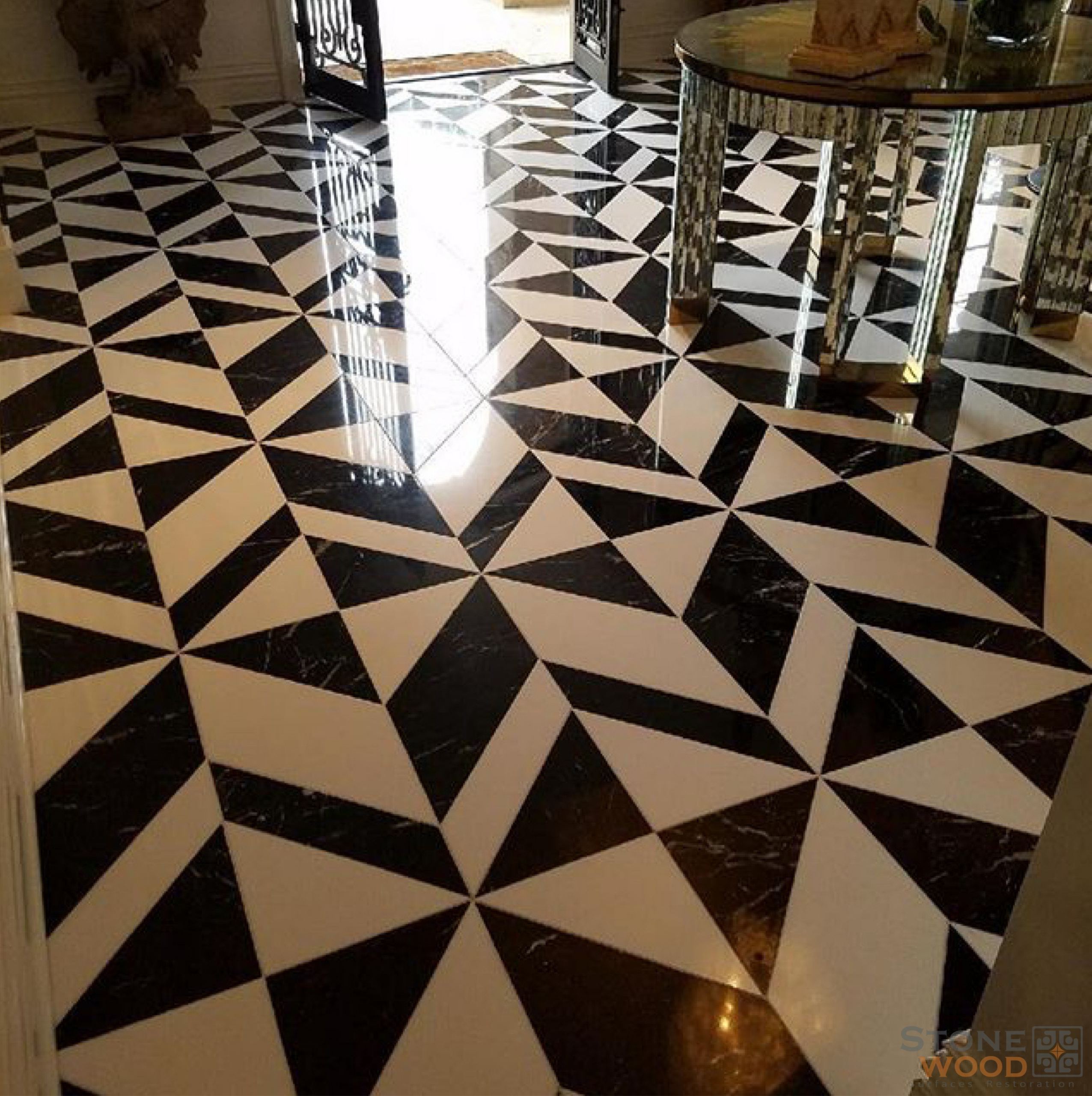 Marble floor polishing in Houston