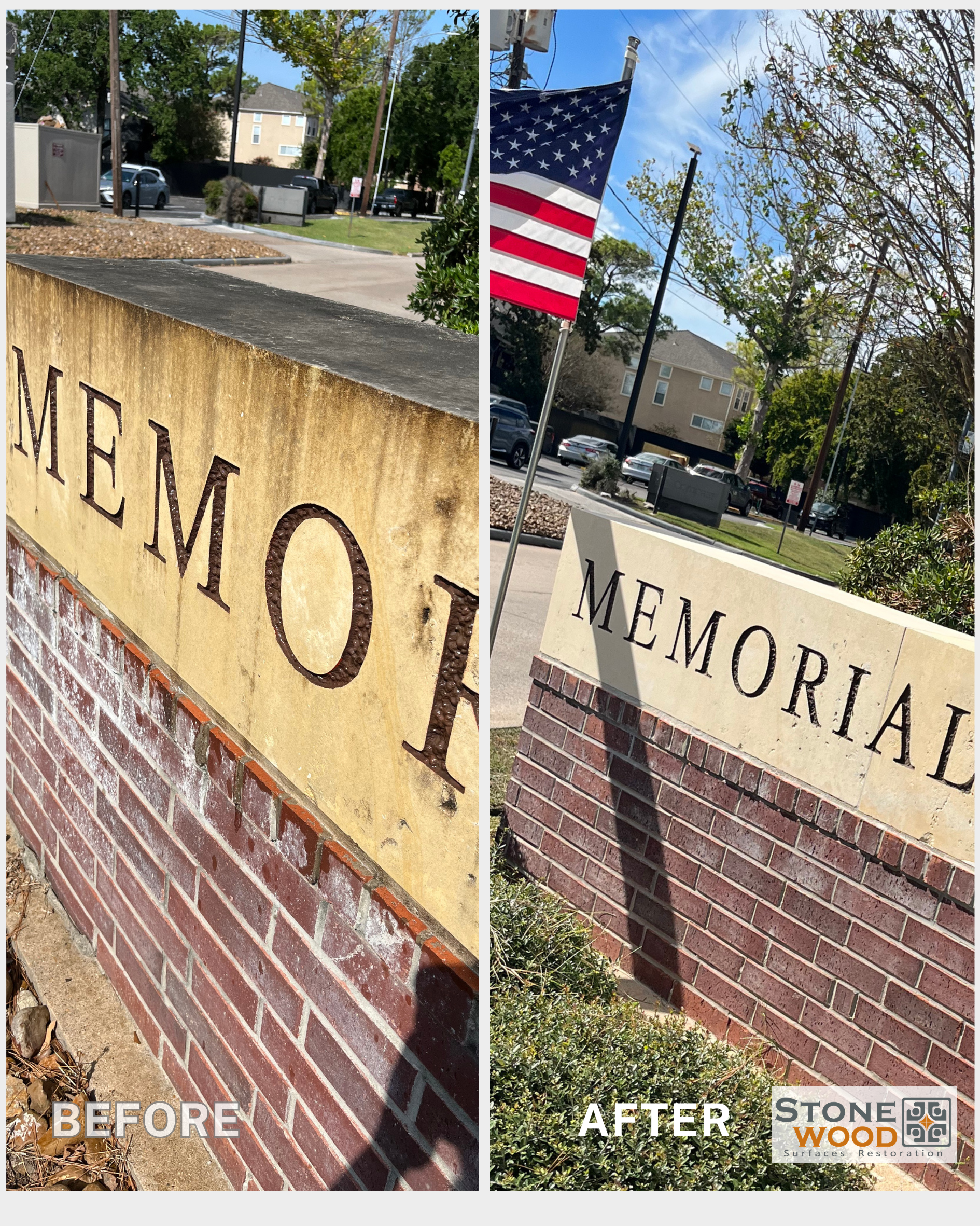 Commercial paver restoration in Houston